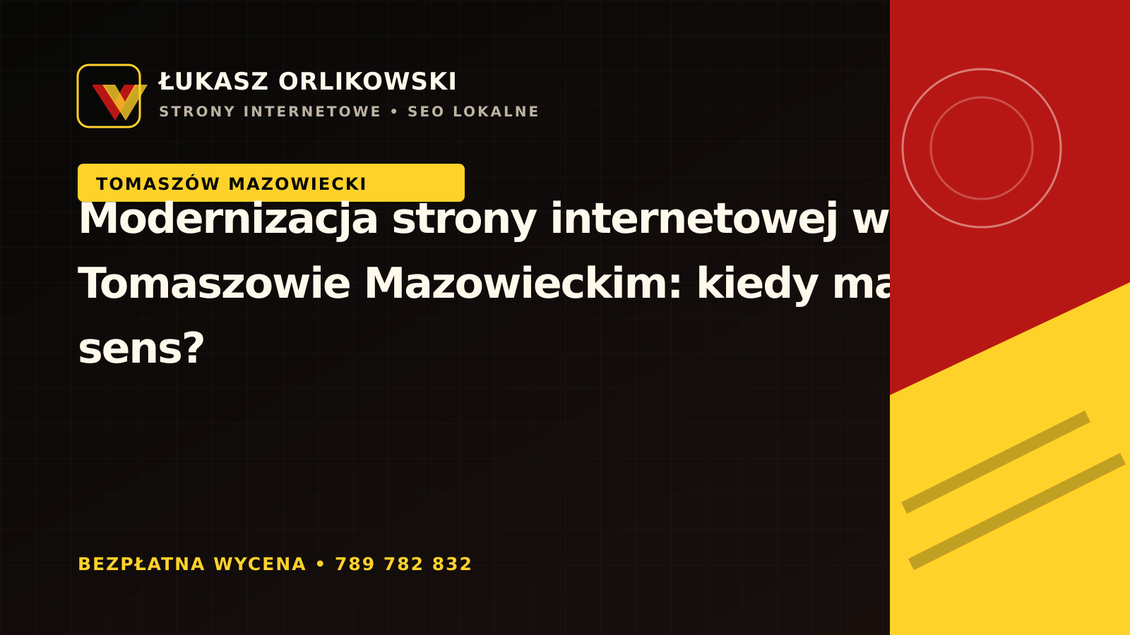 Modernizacja strony internetowej w Tomaszowie Mazowieckim – kiedy ma sens?