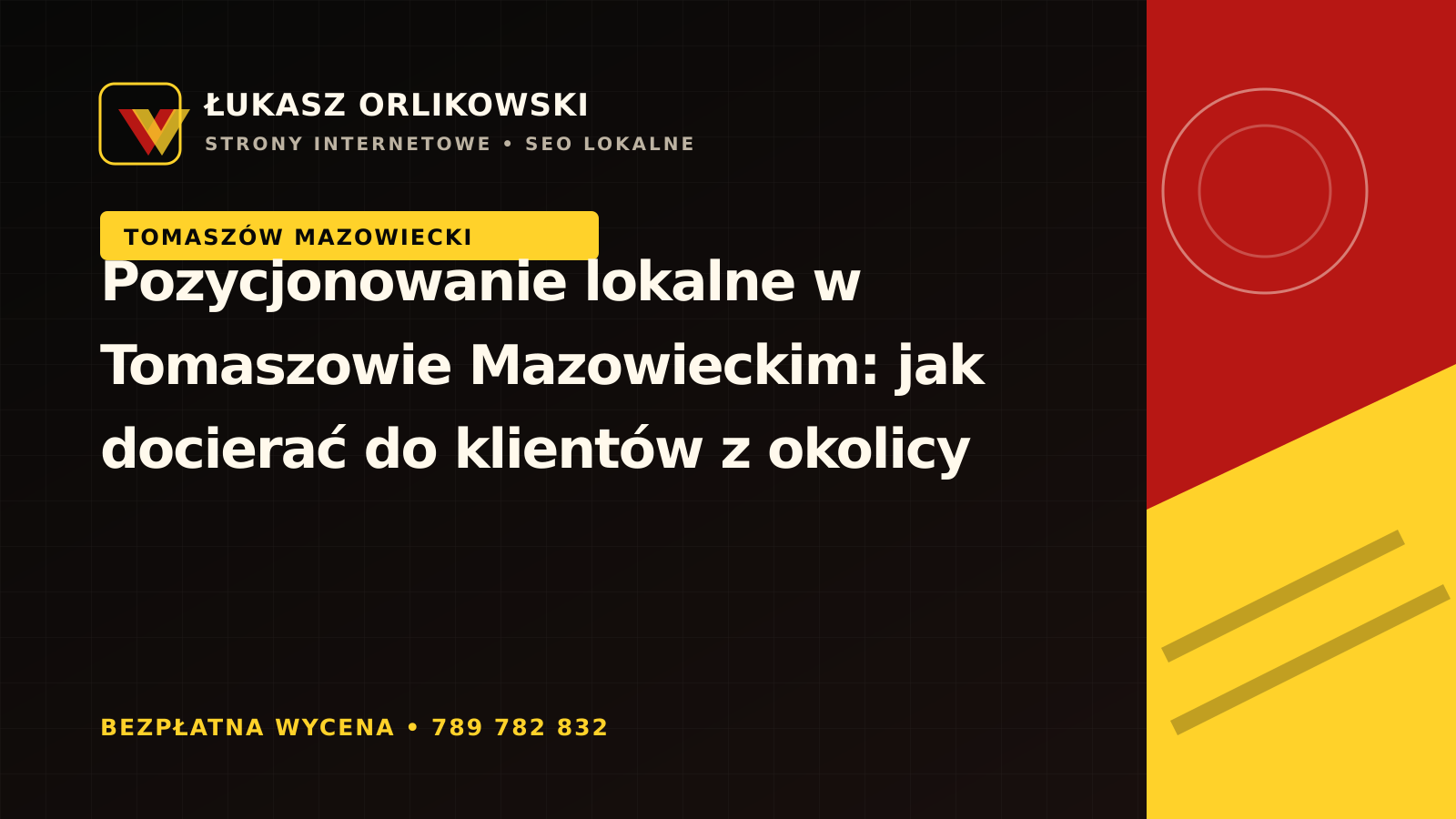 Pozycjonowanie lokalne w Tomaszowie Mazowieckim – jak docierać do klientów z okolicy