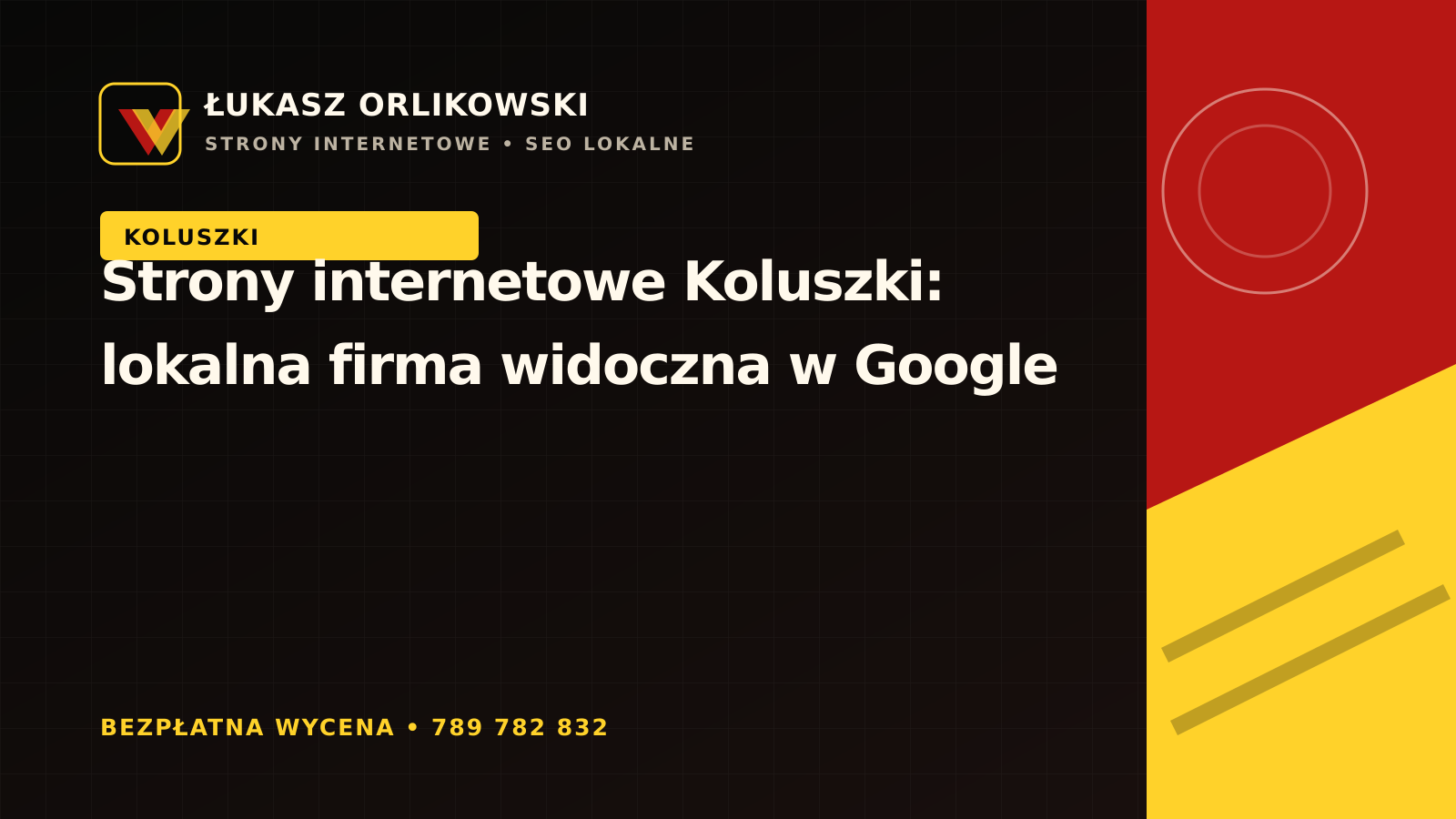 Strony internetowe Koluszki – lokalna firma widoczna w Google