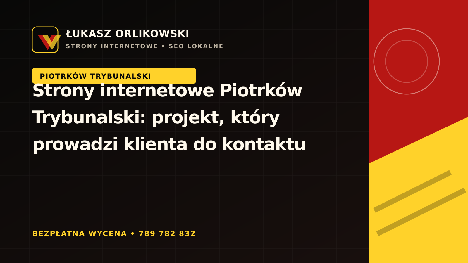 Strony internetowe Piotrków Trybunalski – projekt, który prowadzi klienta do kontaktu