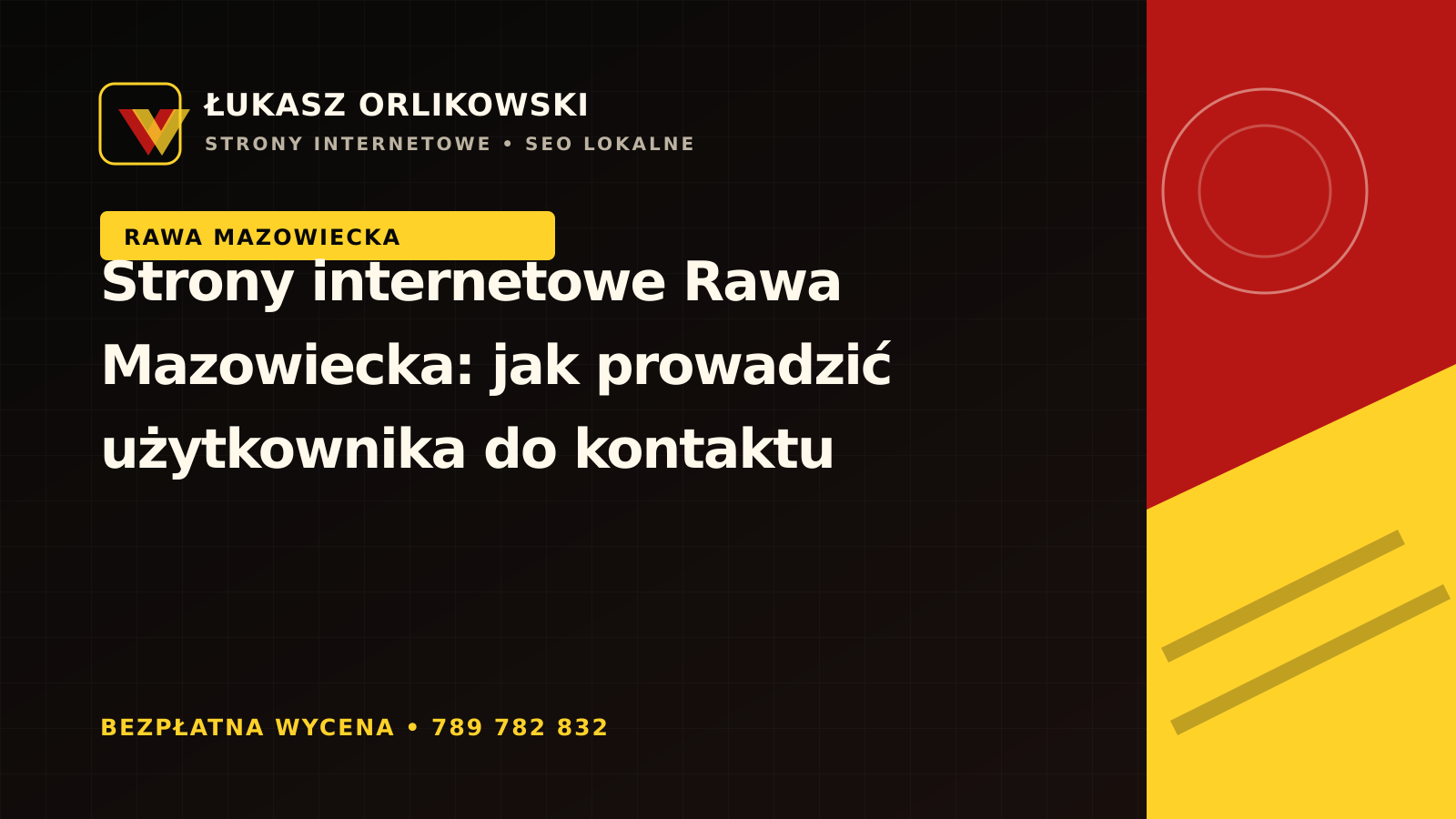 Strony internetowe Rawa Mazowiecka – jak prowadzić użytkownika do kontaktu