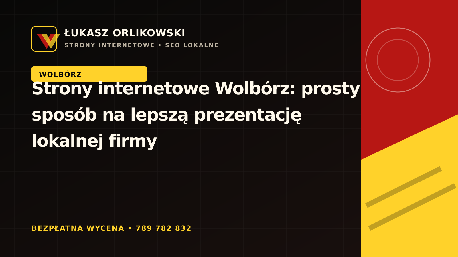 Strony internetowe Wolbórz – prosty sposób na lepszą prezentację lokalnej firmy